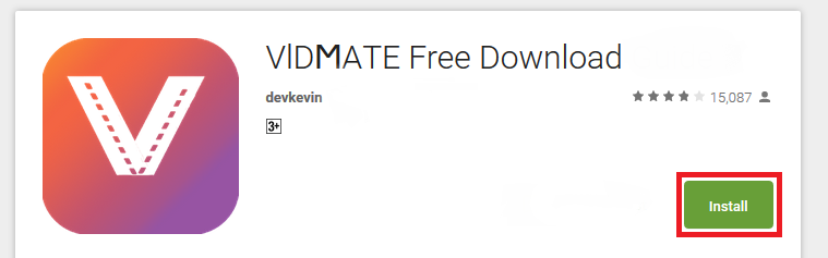 no download option in vidmate